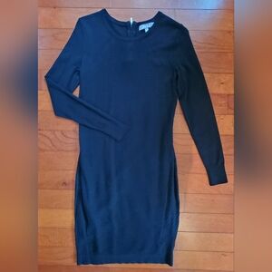 Elegant Black Long-Sleeve Dress